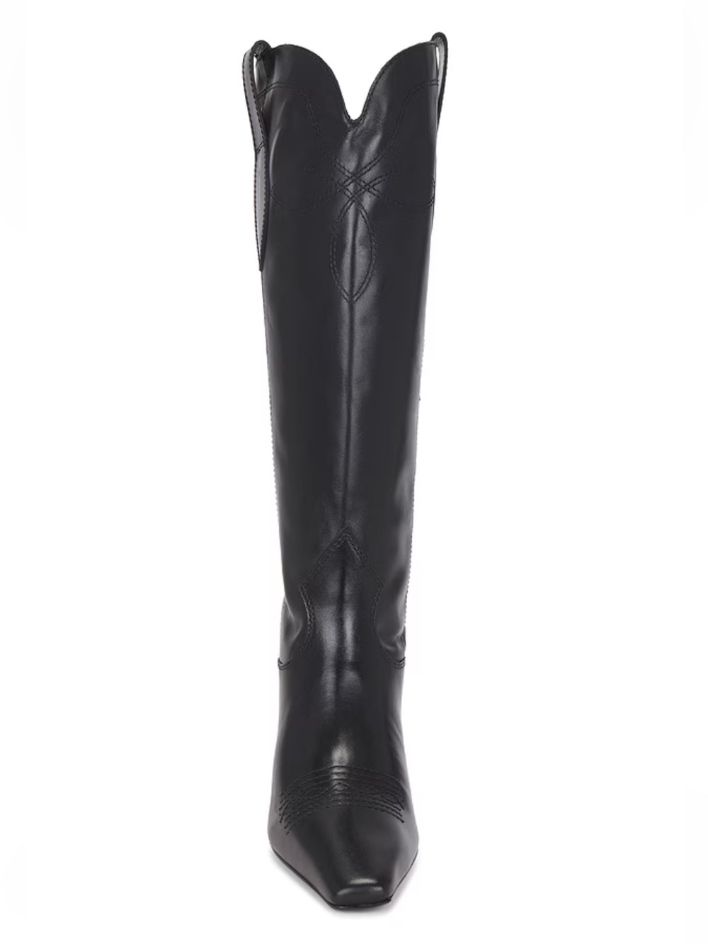 RAYE Luna Boots Black Leather Knee-High Western-Inspired shoes Revolve 6.5 - Picture 4 of 12